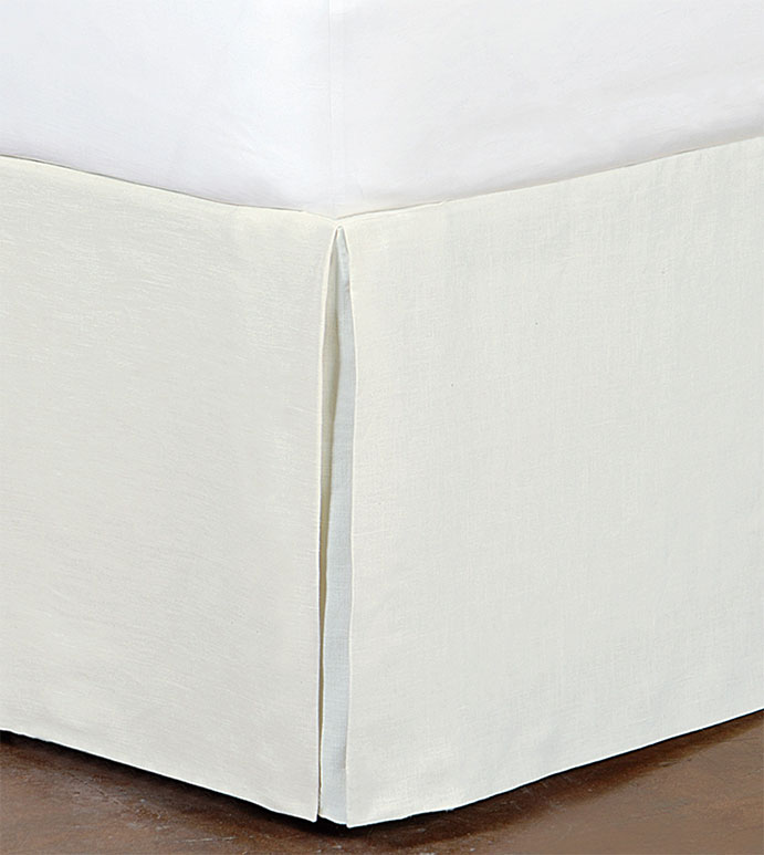 Breeze Linen Bed Skirt In Shell