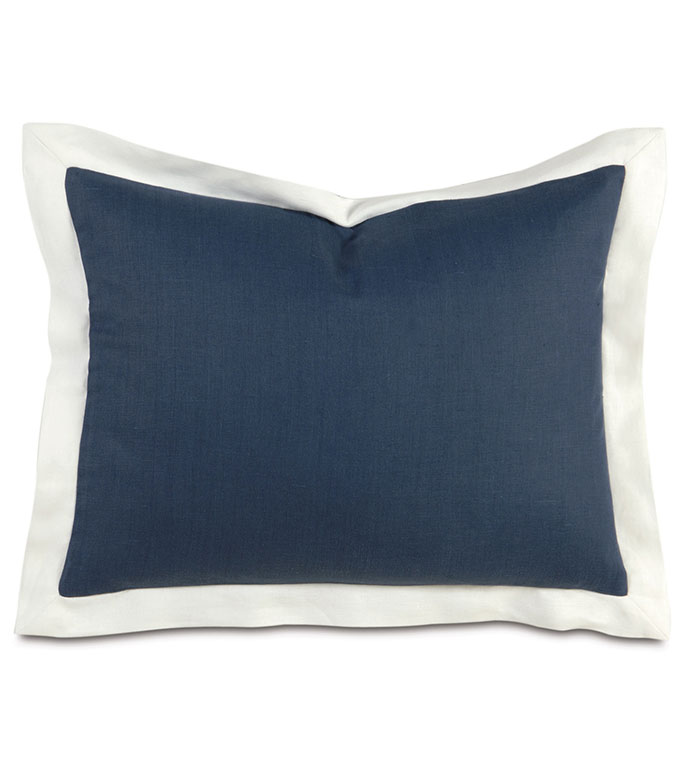 Bel Air Linen Standard Sham In Indigo
