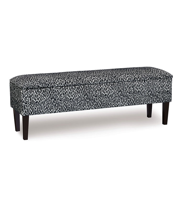 Earl Storage Bench in Onyx