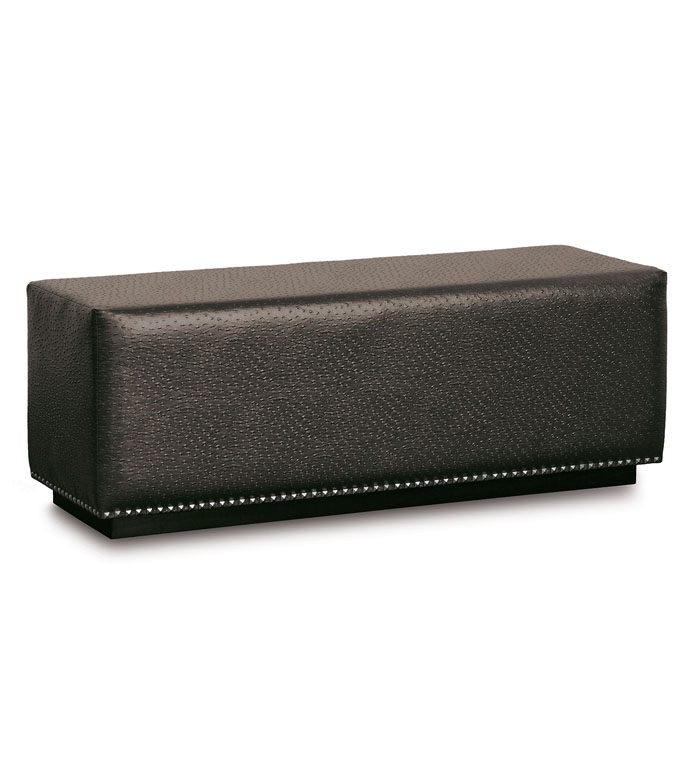 LAETITIA FAUX LEATHER BENCH