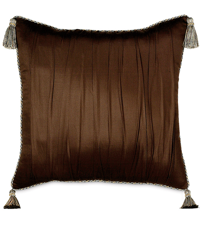 Shantung Chocolate With Tassels