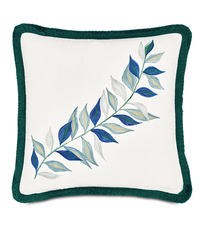 BOCA RATON LEAFY VINE DECORATIVE PILLOW