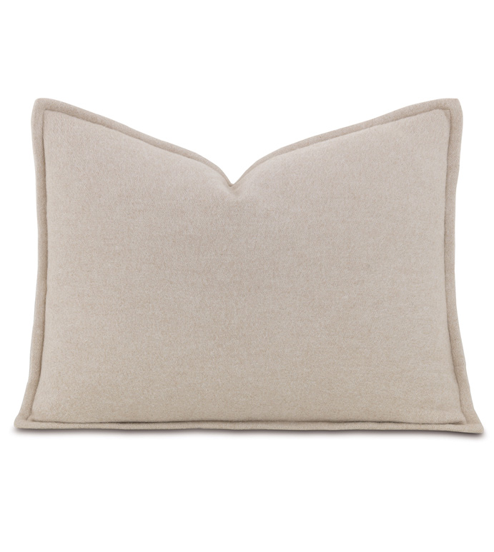 Brera Flannel Boudoir Sham In Bisque