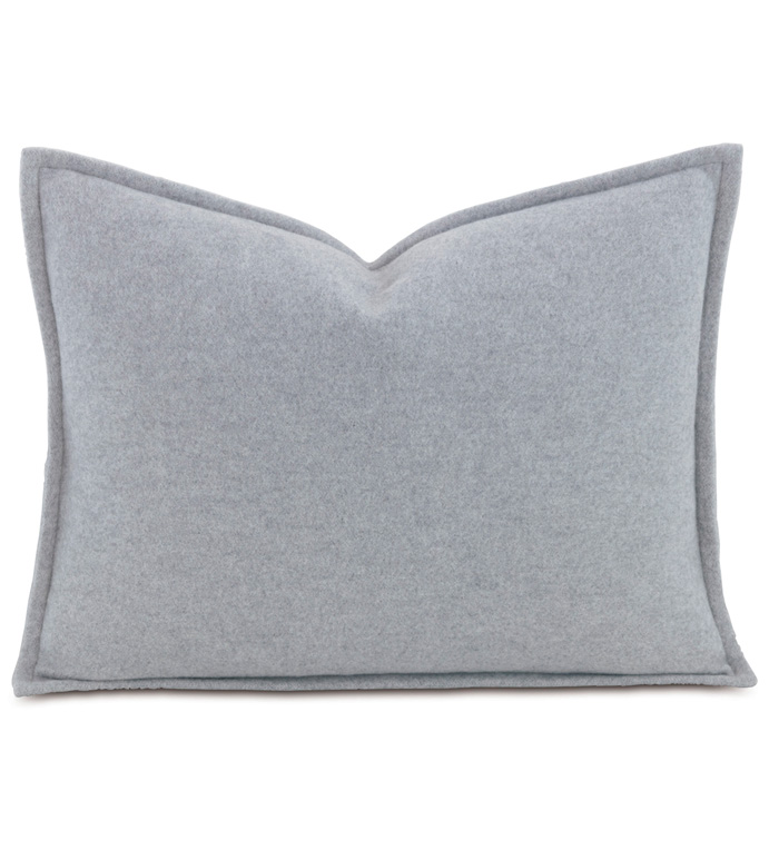 Brera Flannel Boudoir Sham In Gray
