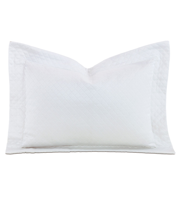 Matera White Boudoir Sham