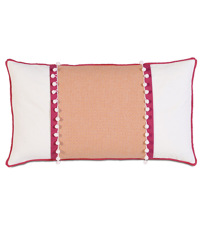 Taylor Ball Trim Decorative Pillow