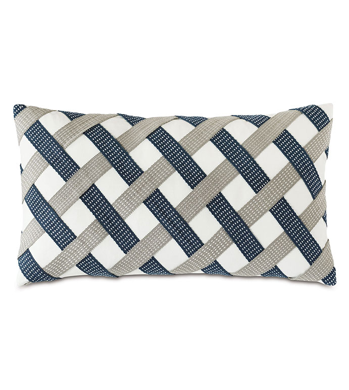 Saya Basketweave Decorative Pillow