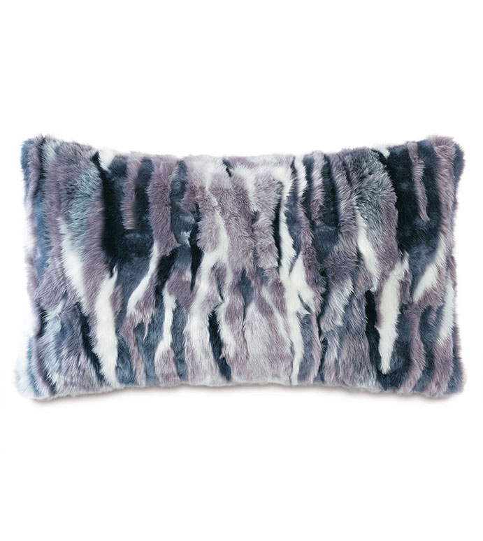 Tabitha Faux Fur Decorative Pillow Eastern Accents