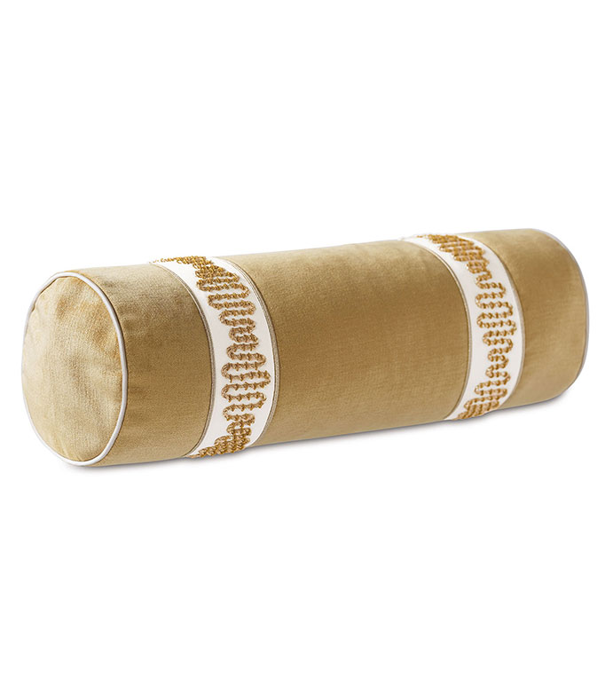 Gold round pillow best sale