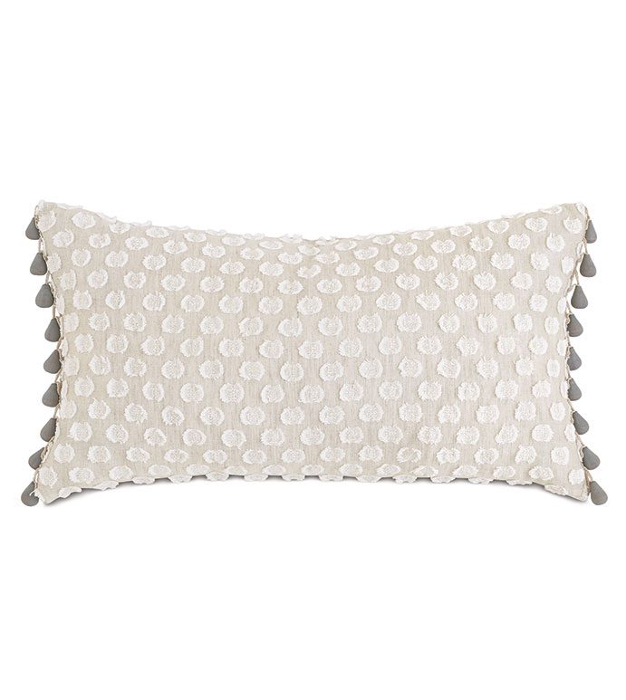 Felicity Beaded Trim Decorative Pillow