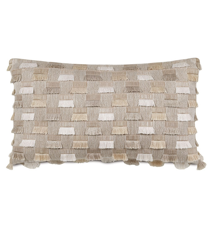 KELSO FIL COUPE DECORATIVE PILLOW