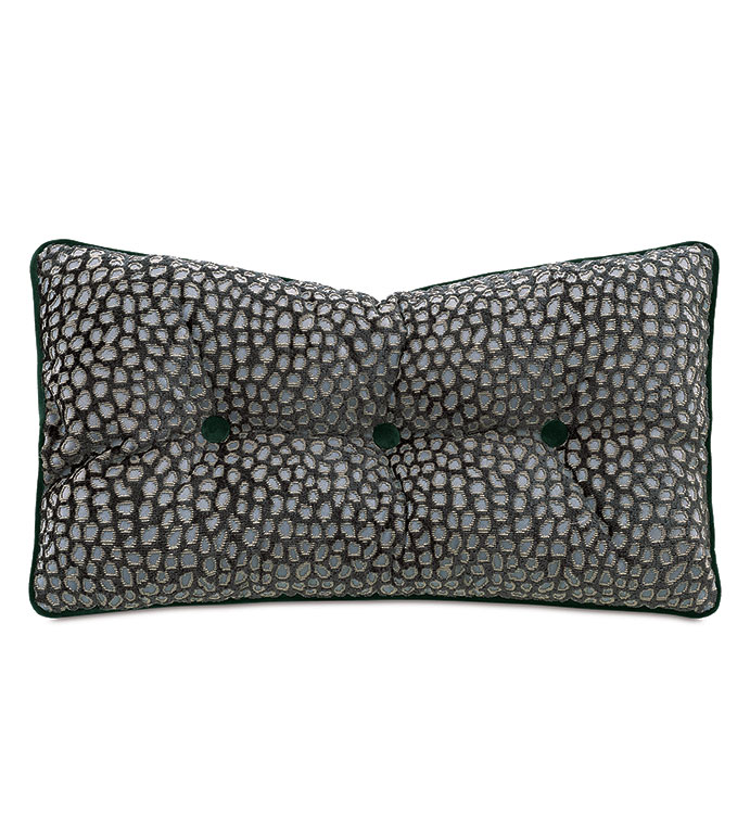 Esmeralda Button-Tufted Decorative Pillow