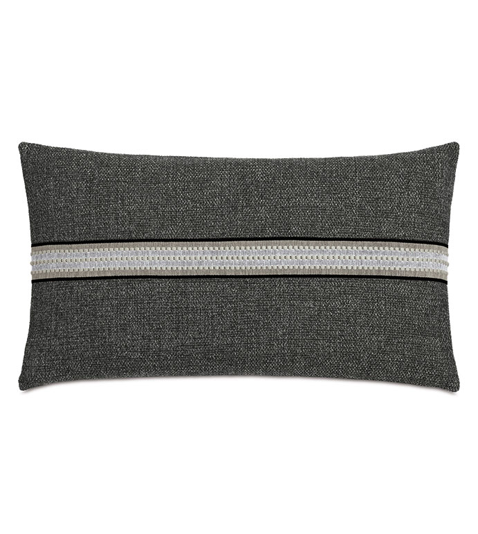 Enoch Textured Border Decorative Pillow