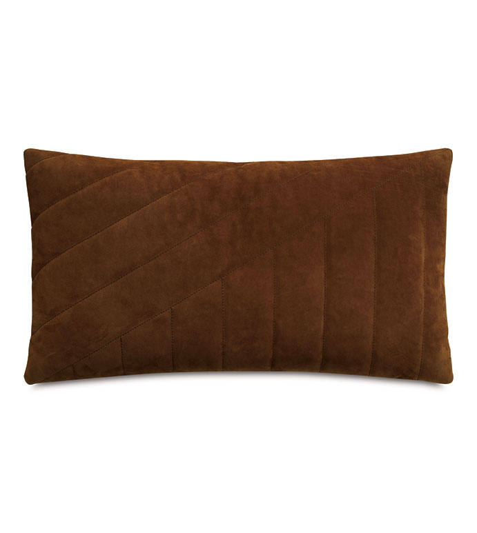 Rufus Nubuck Leather Decorative Pillow