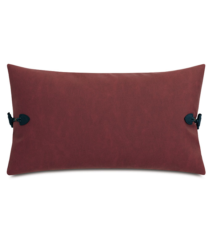 ANDES TOGGLE FAUX LEATHER DECORATIVE PILLOW