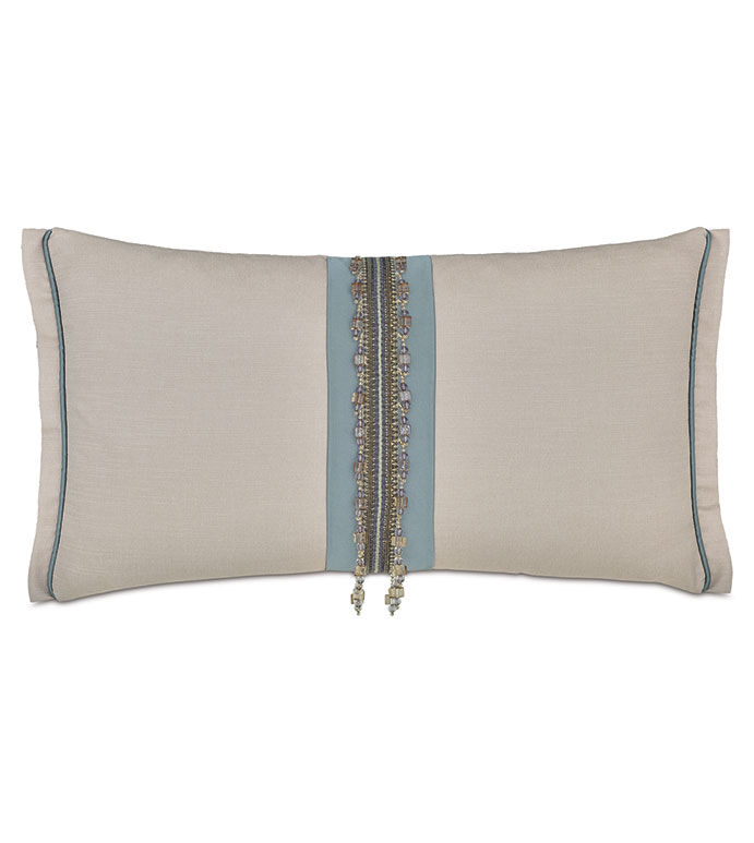 ZEYLIN BEADED DECORATIVE PILLOW