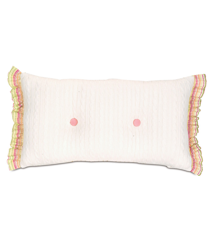 Preppy Tufted With Ruffle Sides