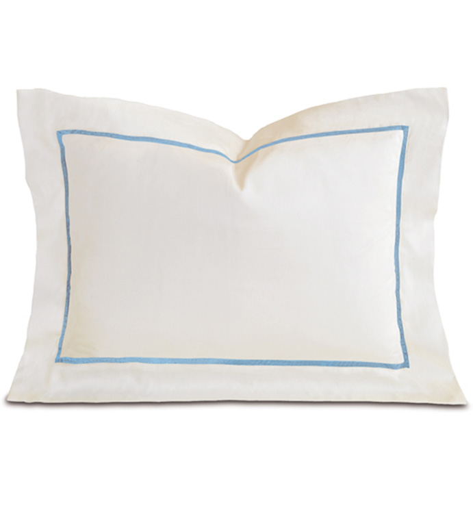 Linea Velvet Ribbon Boudoir In Ivory & Azure