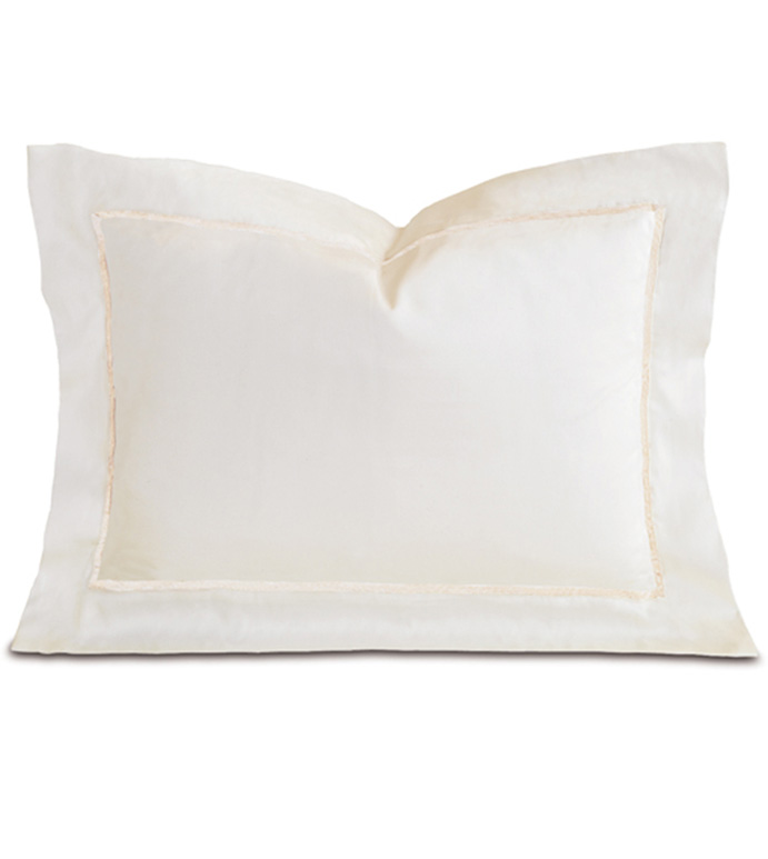 Linea Velvet Ribbon Boudoir In Ivory & Ecru