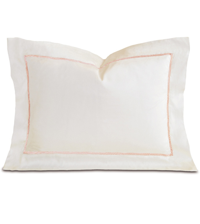 Linea Velvet Ribbon Boudoir In Ivory & Nectar