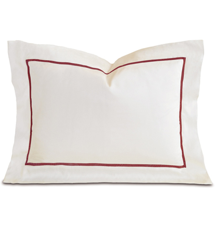 Linea Velvet Ribbon Boudoir In Ivory & Shiraz