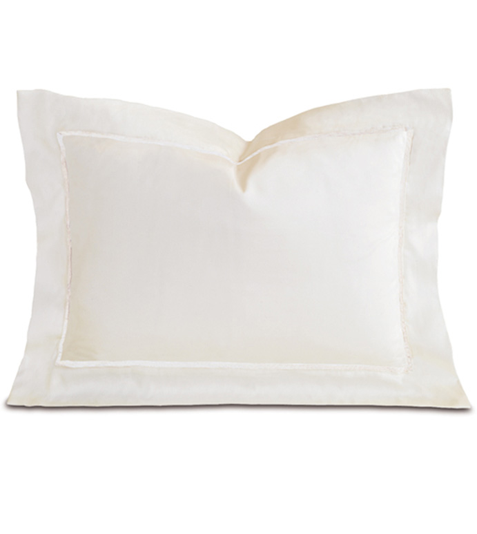 Linea Velvet Ribbon Boudoir In Ivory & White