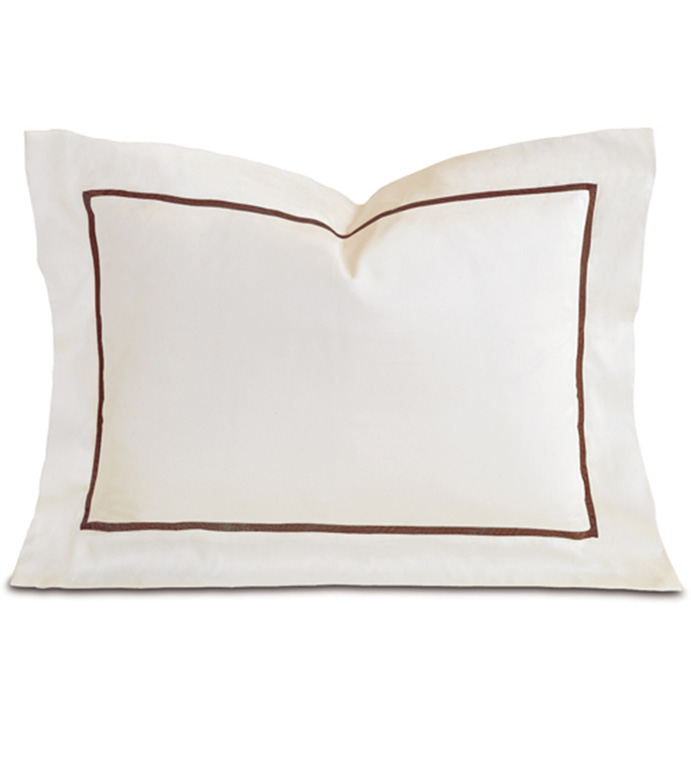 Linea Velvet Ribbon Boudoir In Ivory & Walnut