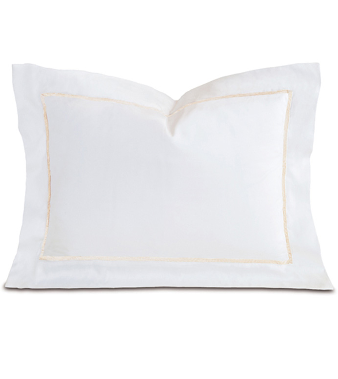 Linea Velvet Ribbon Boudoir In White & Ecru