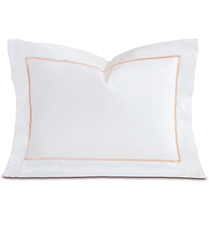 Linea Velvet Ribbon Boudoir In White & Nectar