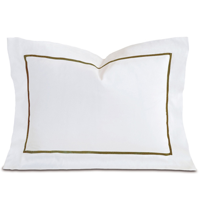 Linea Velvet Ribbon Boudoir In White & Oliva