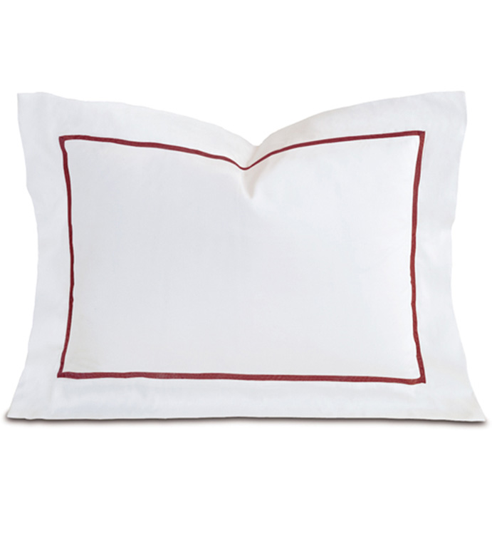 Linea Velvet Ribbon Boudoir In White & Shiraz
