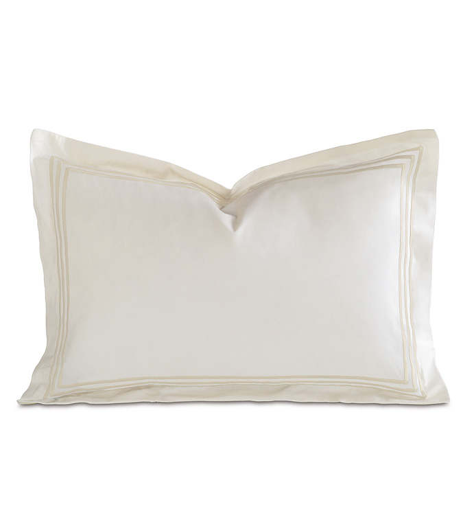 Tessa Ivory/Bisque Boudoir Sham