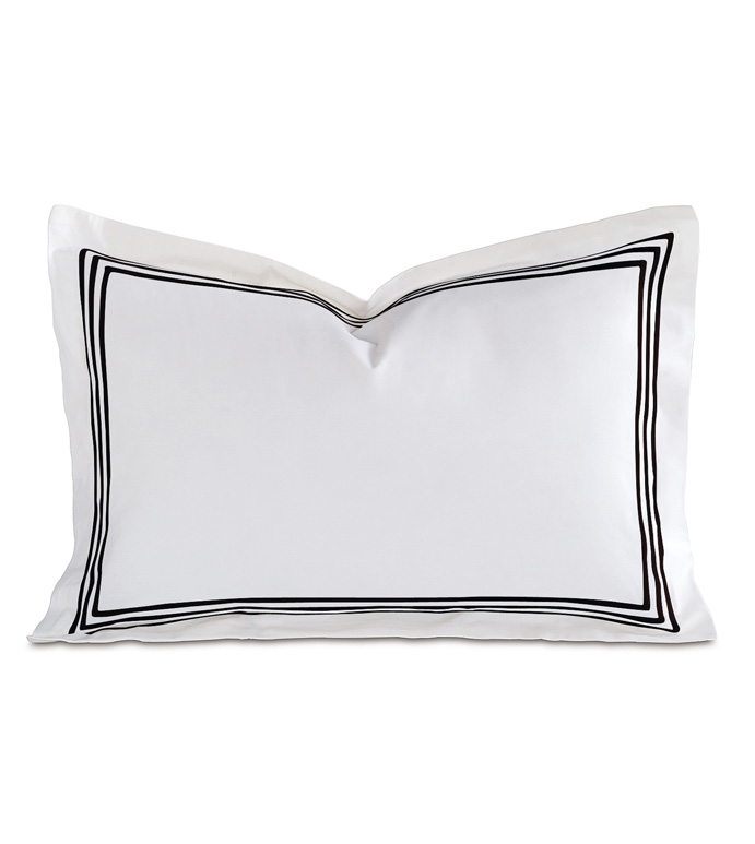 Tessa White/Black Boudoir Sham