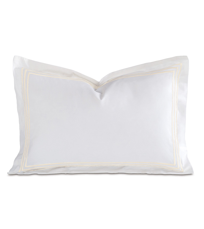 Tessa White/Creme Boudoir Sham