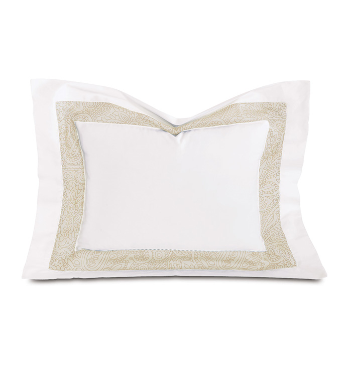 Cornice White/Pearl Boudoir Sham