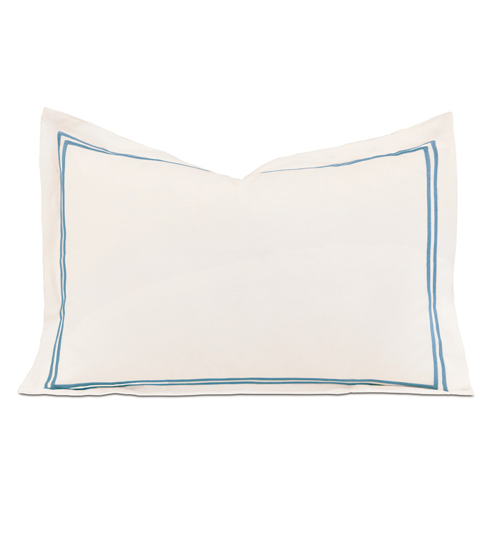 Enzo Ivory/Ocean Boudoir Sham