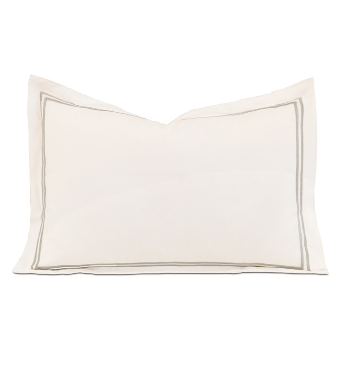 Enzo Ivory/Sable Boudoir Sham