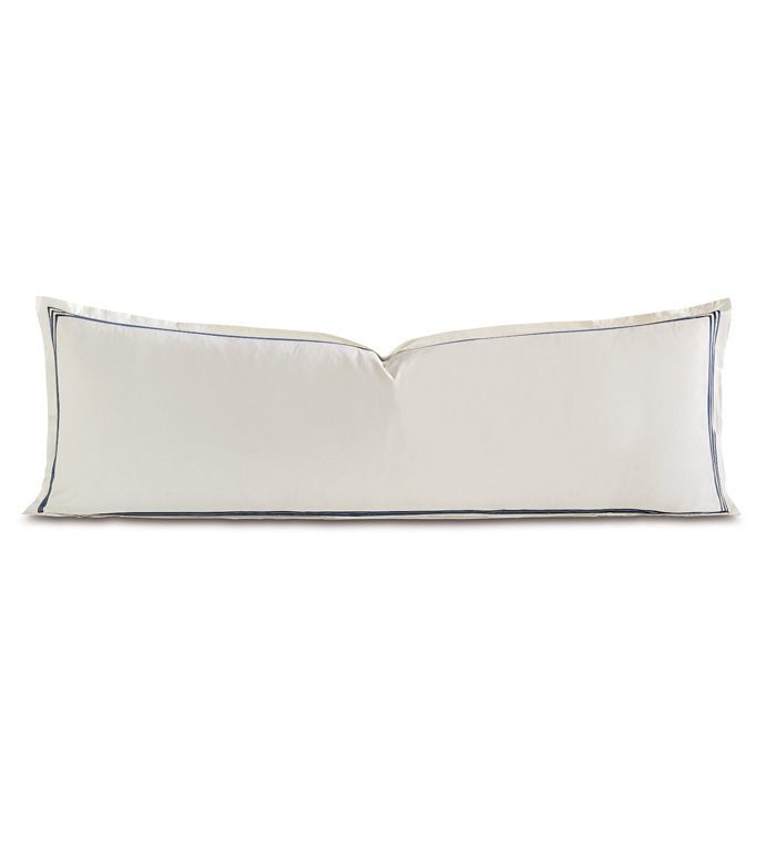 Tessa Ivory/Navy Grand Sham
