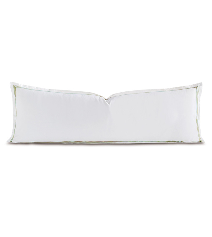 Tessa White/Aqua Grand Sham