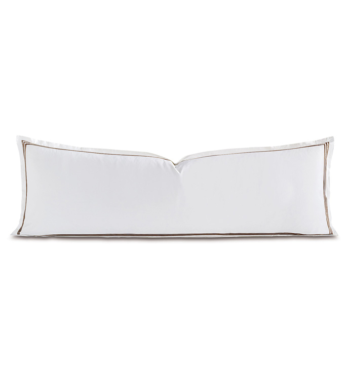 Tessa White/Brown Grand Sham