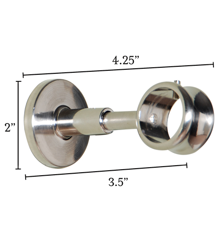 Metallique Nickel Eyelet Bracket