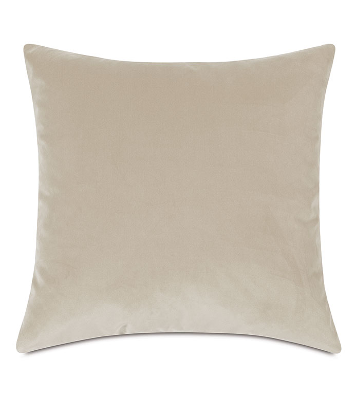 Plush Velvet Decorative Pillow In Sea Salt