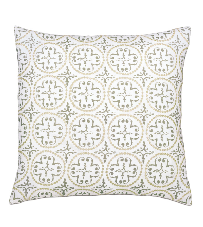 Lightcap Medallion Decorative Pillow In Oatmeal