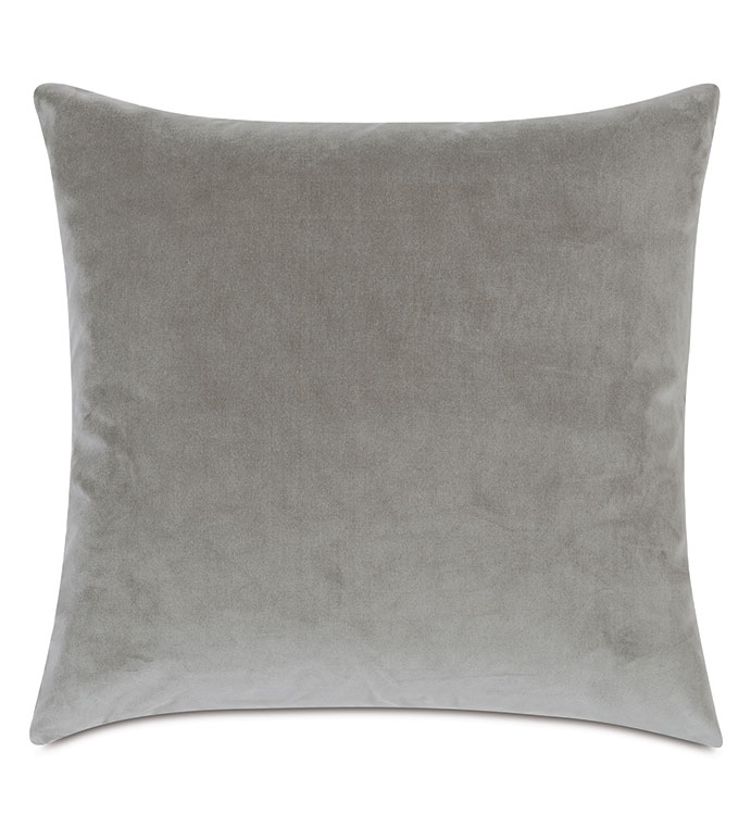 Plush Velvet Decorative Pillow In Dove