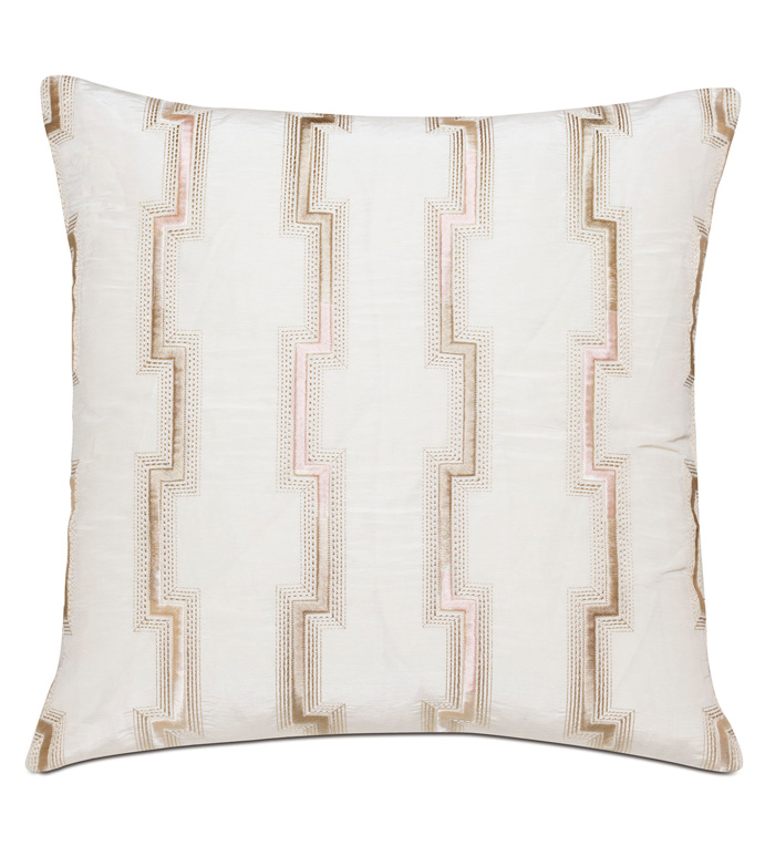 Fortune Ombre Embroidery Decorative Pillow