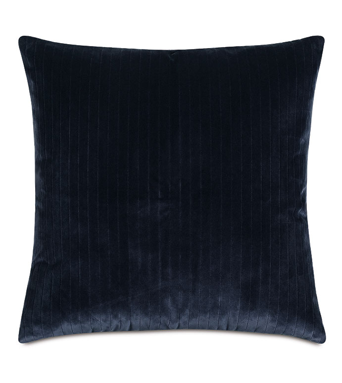 Brock Velvet Decorative Pillow In Indigo