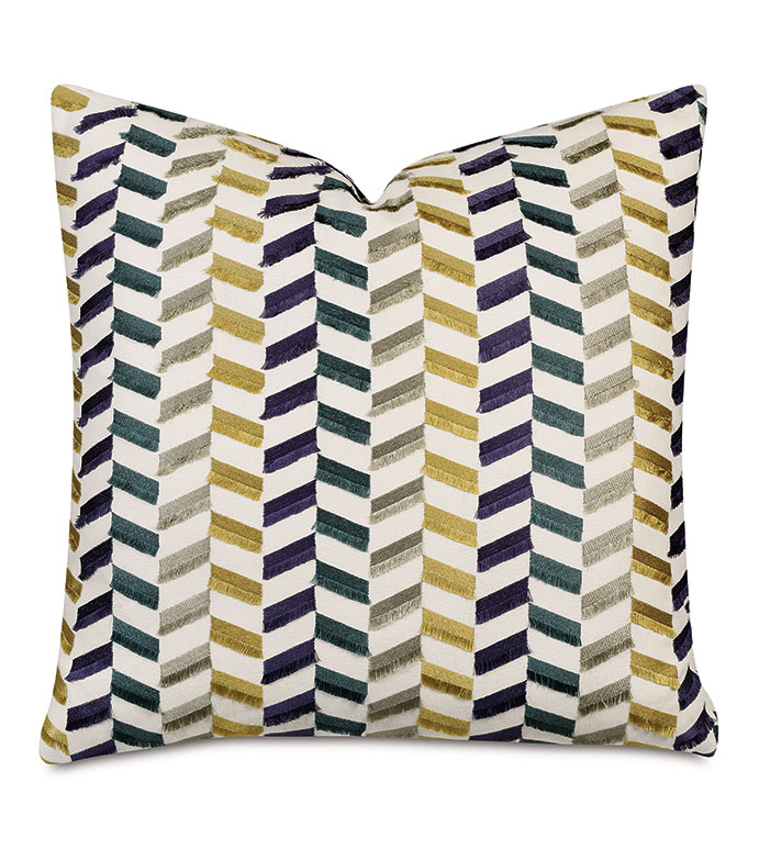 Sassy Broken Chevron Decorative Pillow