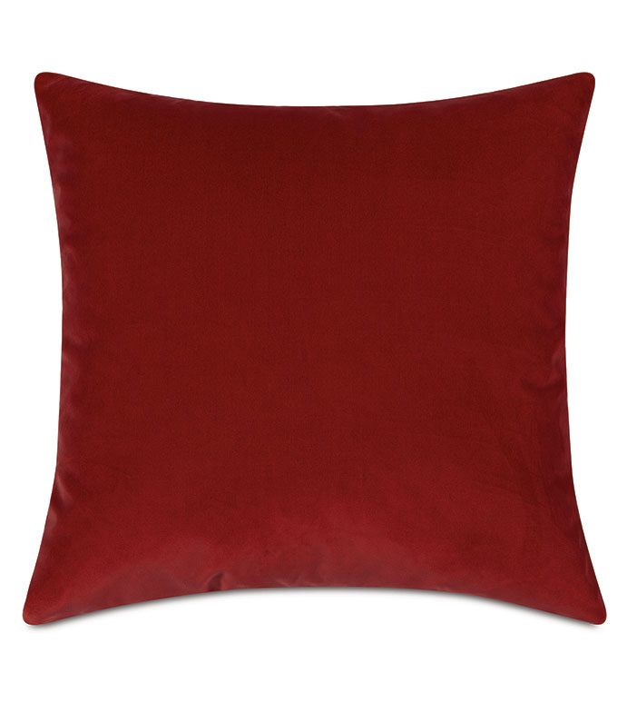 Uma Velvet Decorative Pillow In Rust