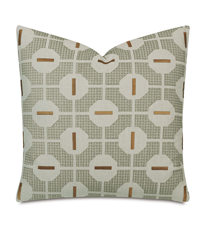 Octave Graphic Decorative Pillow In Mustard