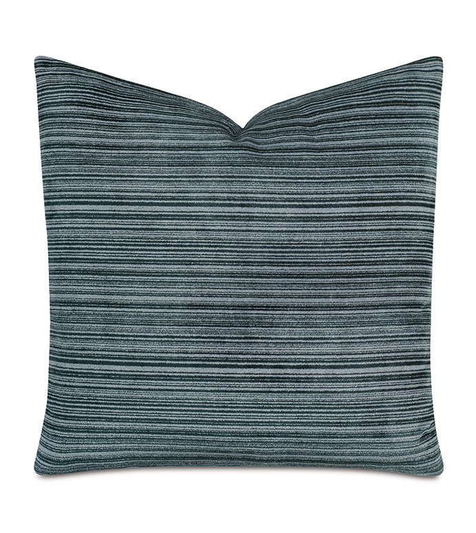 Izzy Striped Decorative Pillow In Teal